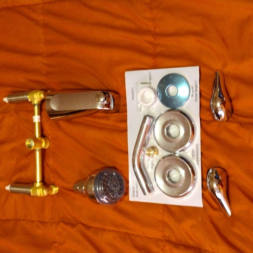 Chrome Tub and Shower faucet set by Glacier Bay